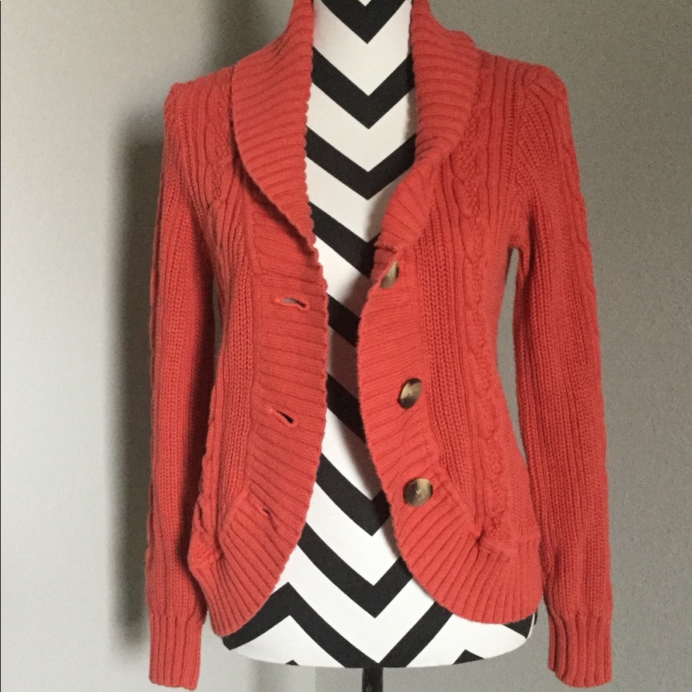 Chunky cardigan sweater